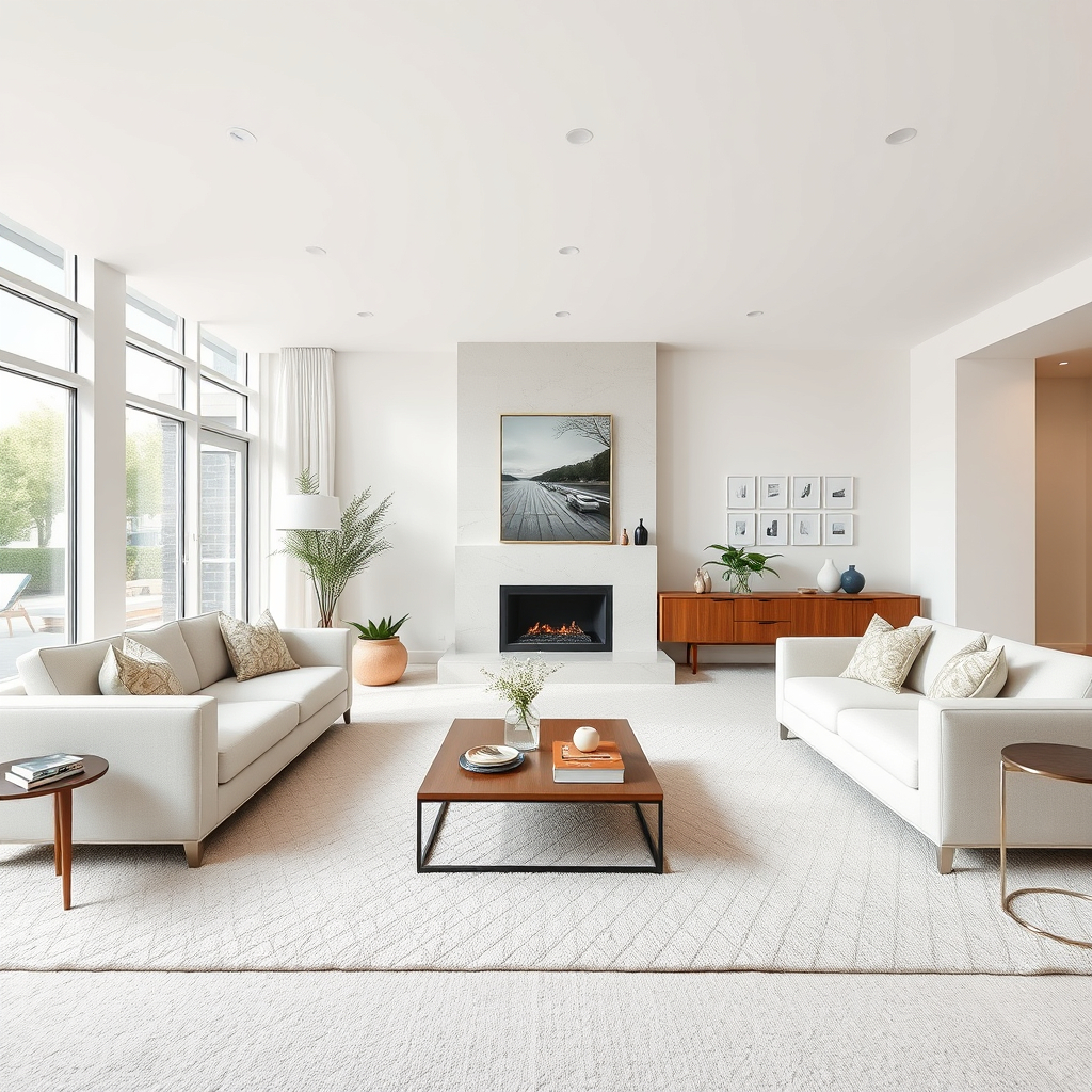 Professional carpet cleaning in progress